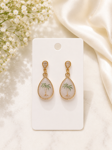 Handmade Palm Tree Earrings