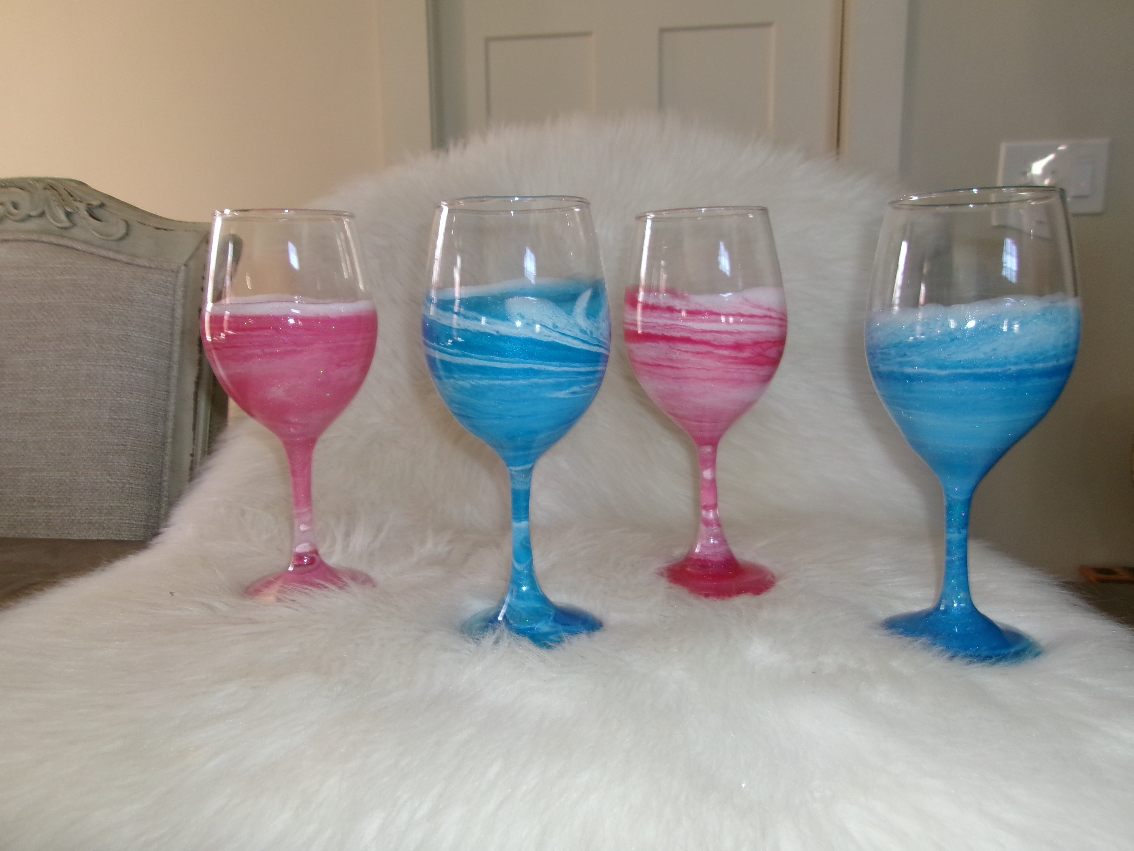Ocean Inspired Wine Glasses