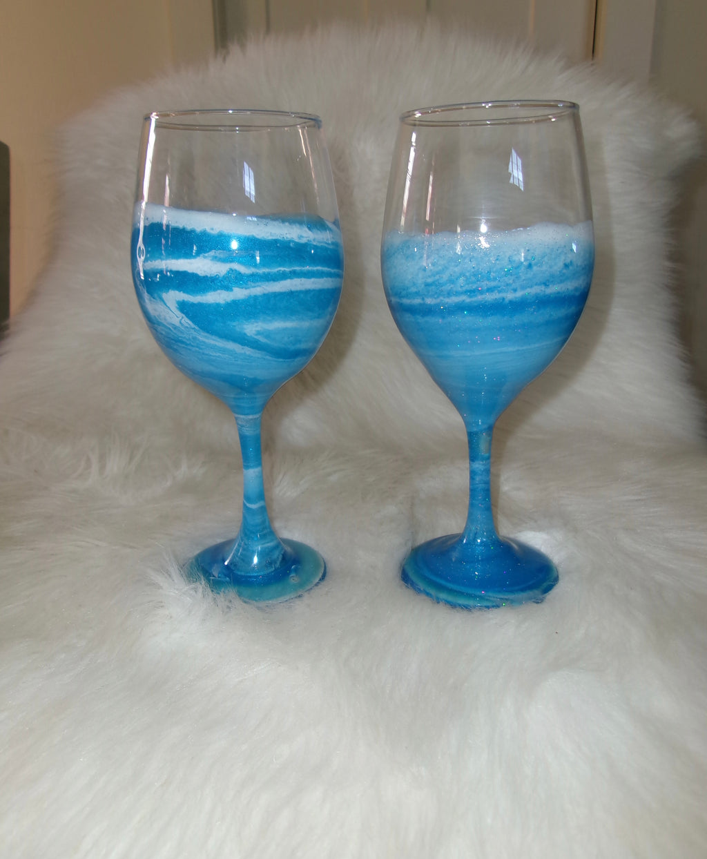 Ocean Inspired Wine Glasses