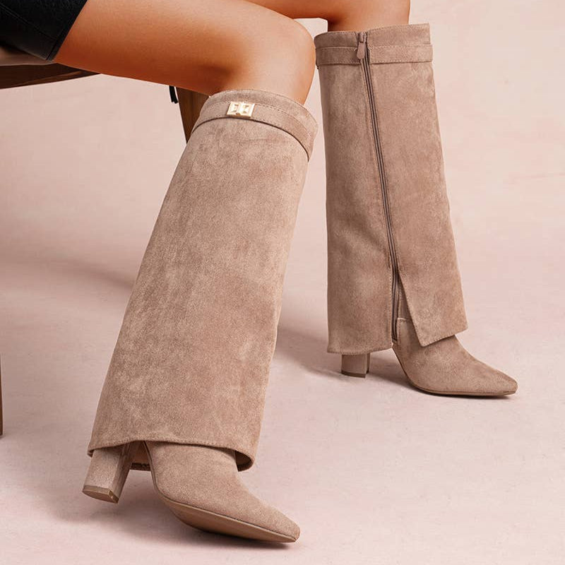 Women's Buckle Boots – Sleek Elegance & Modern Appeal