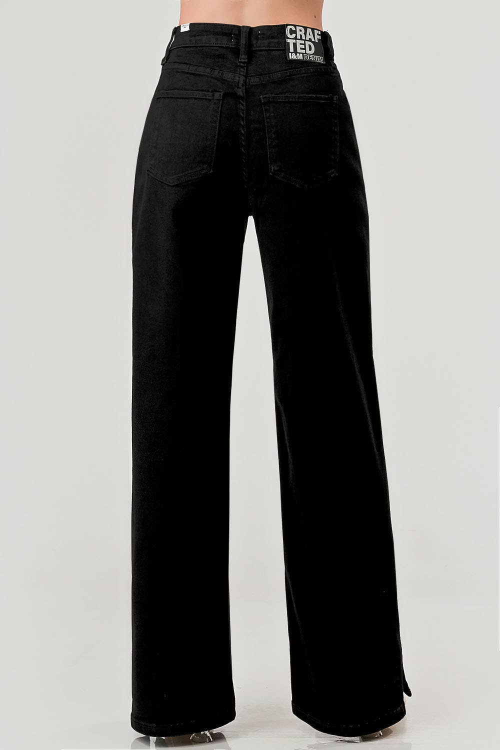 Wide Leg Denim - Side Slits