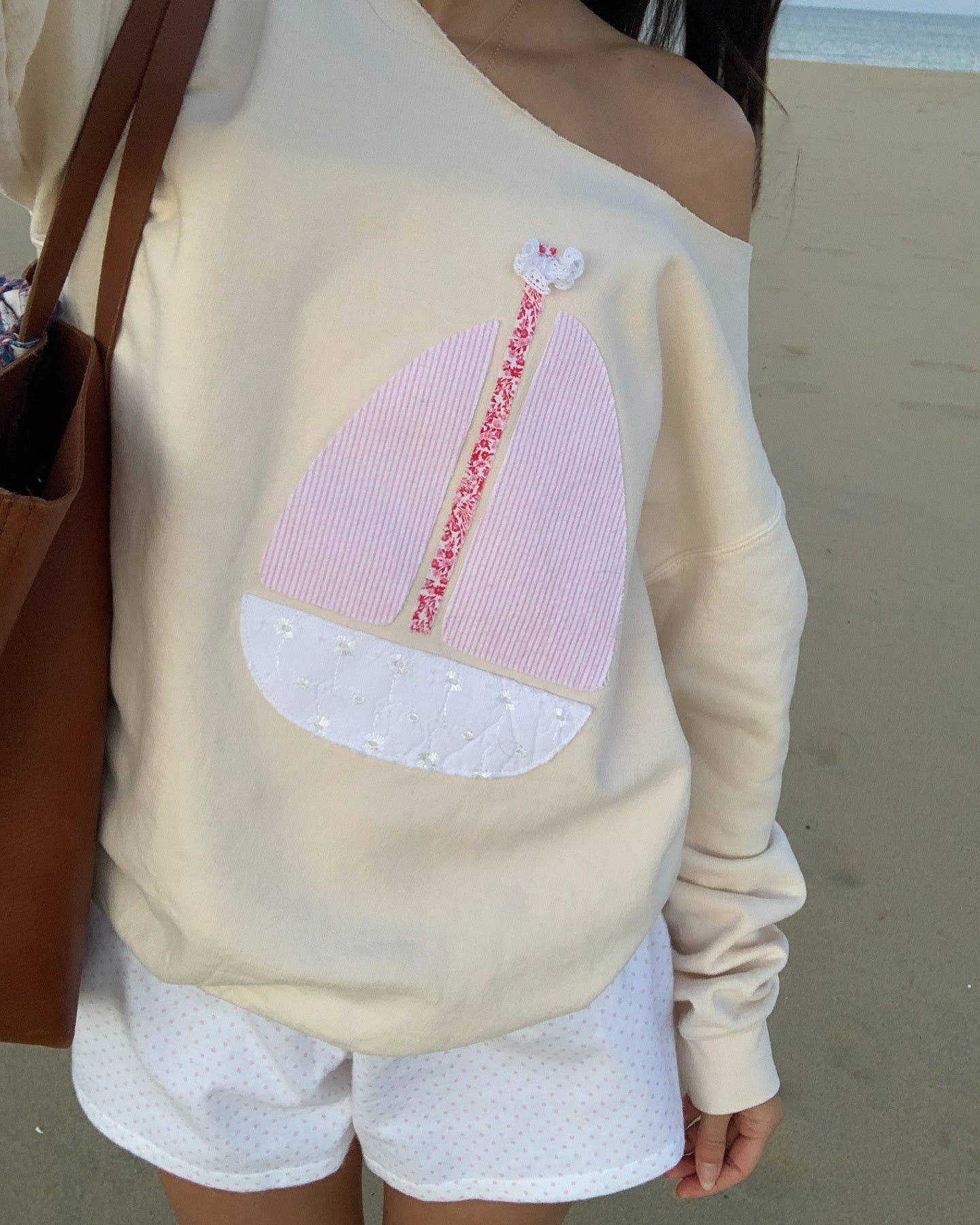 Long Sleeve Top with Sailboat