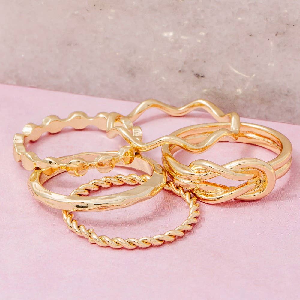 Assorted Stackable Dainty Band Rings
