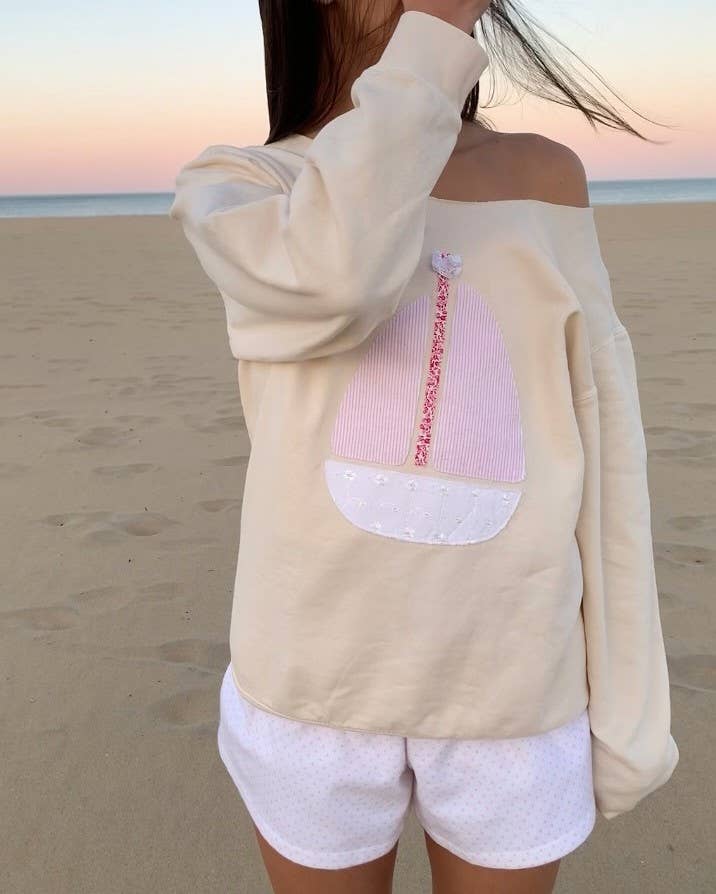 Long Sleeve Top with Sailboat