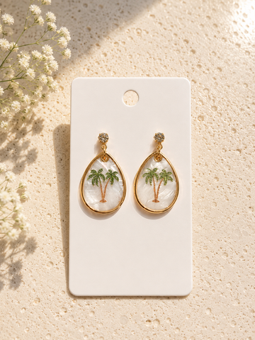 Handmade Palm Tree Earrings