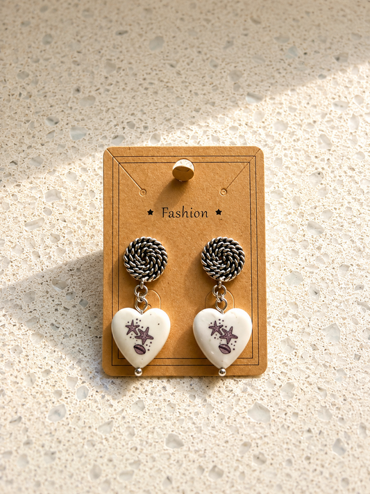 Heart Shell Earrings