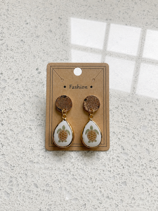 Sea turtle earrings
