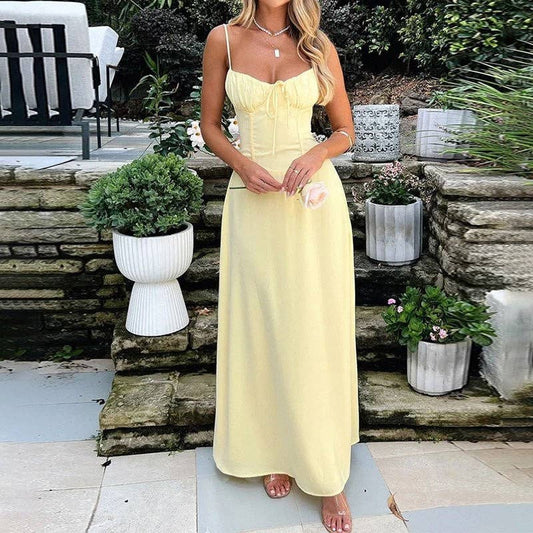 Solid Color Swing Dress