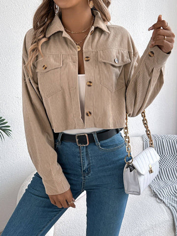 Corduroy Cropped Jacket