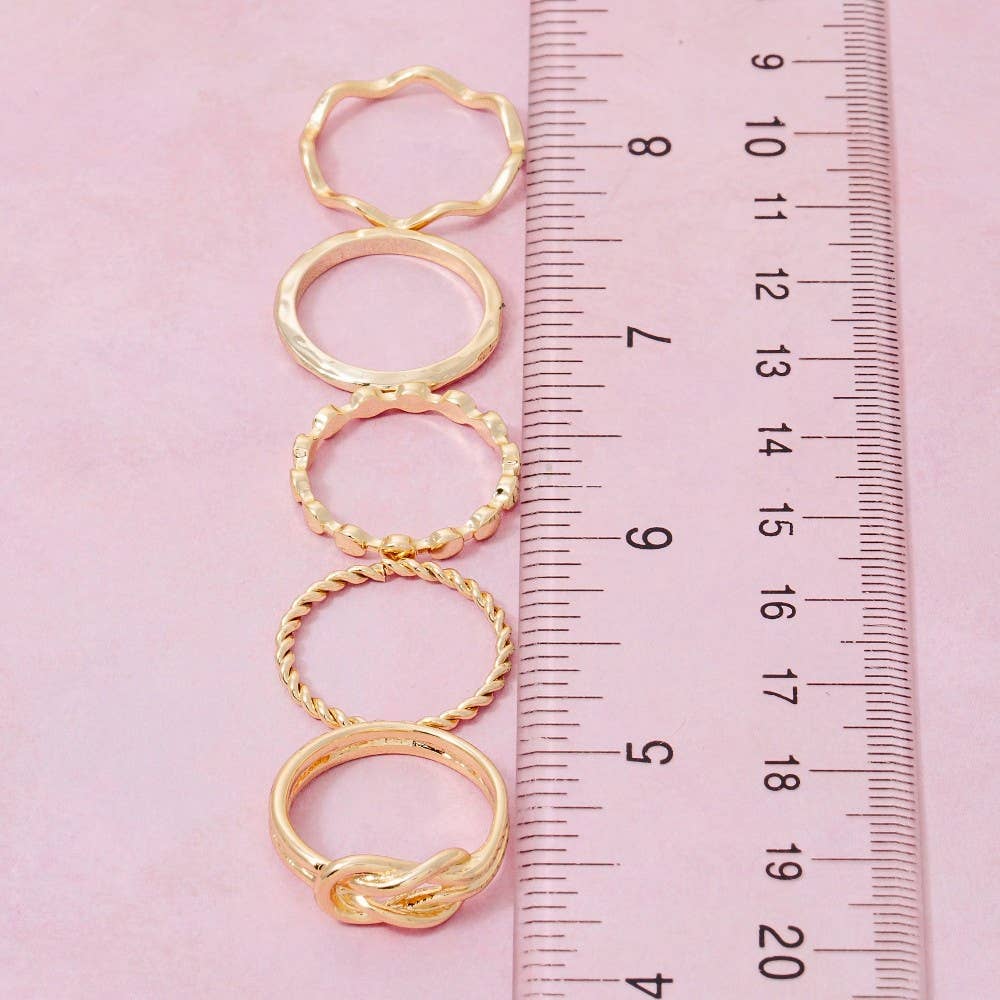 Assorted Stackable Dainty Band Rings