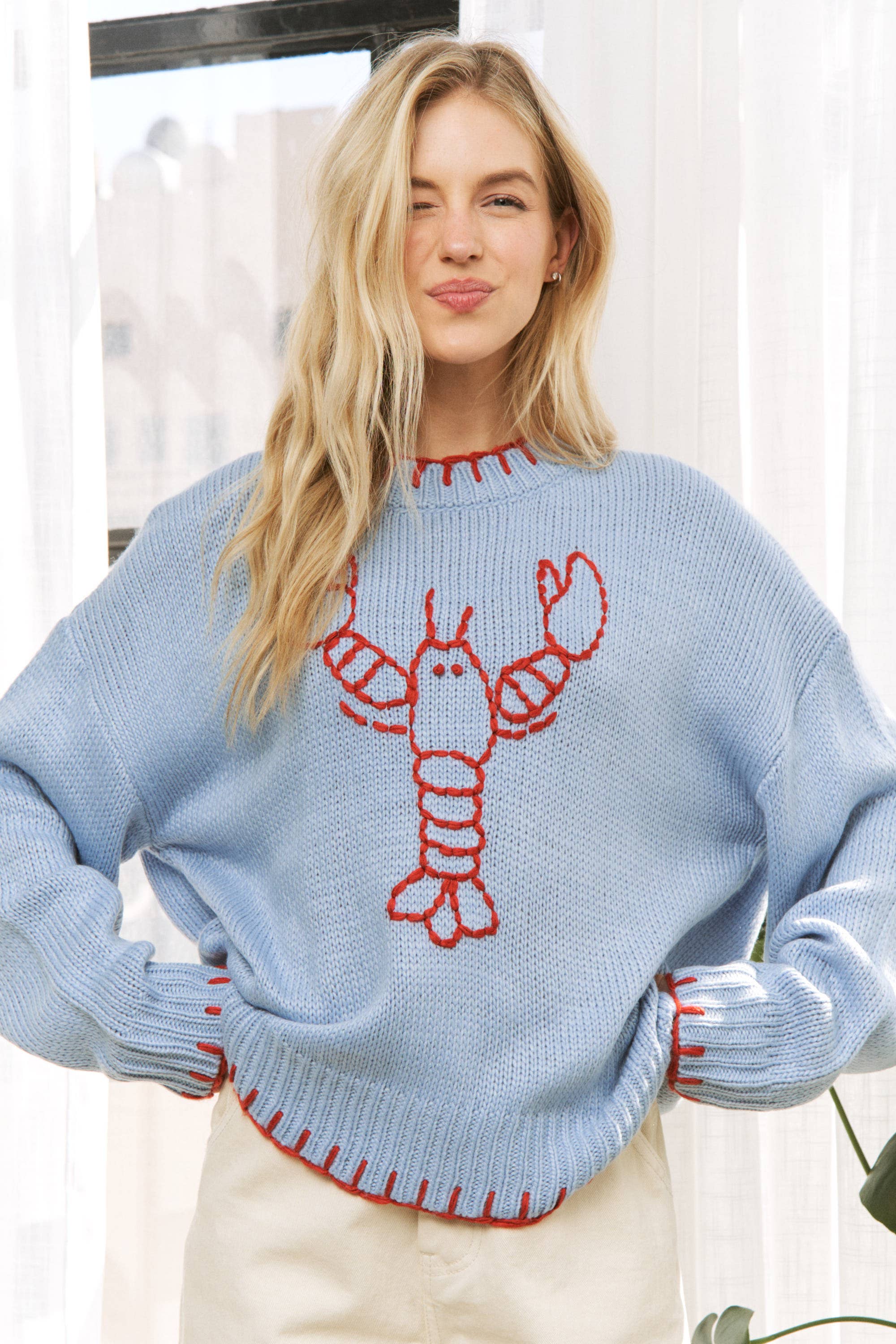 Lobster Pullover Sweater
