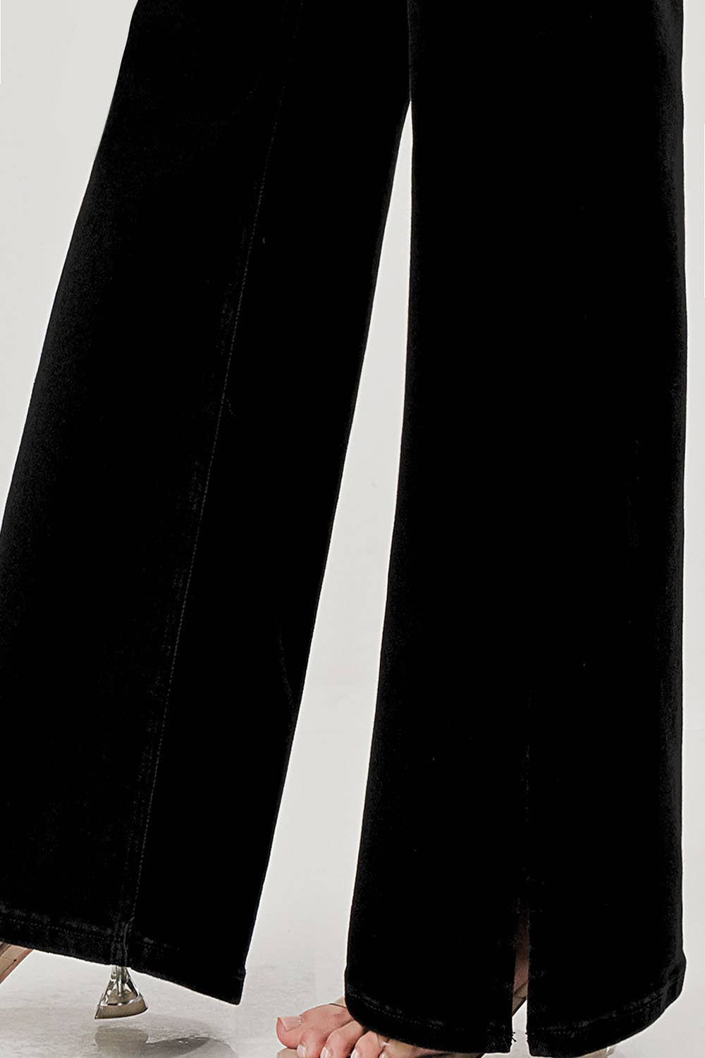 Wide Leg Denim - Side Slits